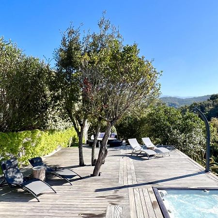 F2 avec jacuzzi, pétanque, à 3 min mer, dans grande propriété Porticcio  Extérieur photo