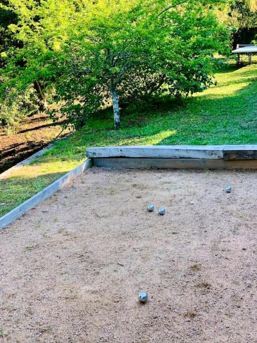 F2 avec jacuzzi, pétanque, à 3 min mer, dans grande propriété Porticcio  Extérieur photo