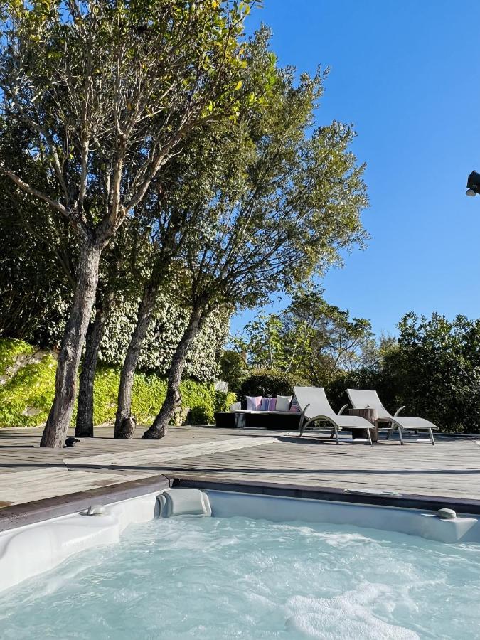 F2 avec jacuzzi, pétanque, à 3 min mer, dans grande propriété Porticcio  Extérieur photo